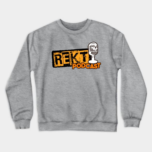 Rekt Podcast with Mic Crewneck Sweatshirt by dGEN Network